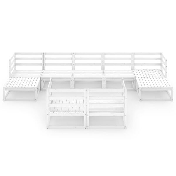 vidaXL 9-dijelna vrtna garnitura od masivne borovine