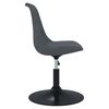 vidaXL Okretne blagovaonske stolice 6 kom tamnosive bar&scaron;unaste