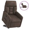 vidaXL Električni naslonjač na podizanje smeđi od mikrovlakana