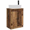 vidaXL Kupaonski umivaonik s sudoperom Staro drvo 54 x 35 x 83 cm