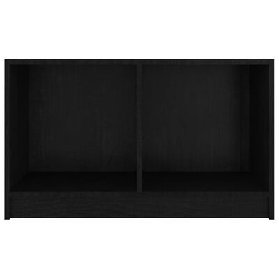 vidaXL TV ormarić crni 70 x 33 x 42 cm od masivne borovine