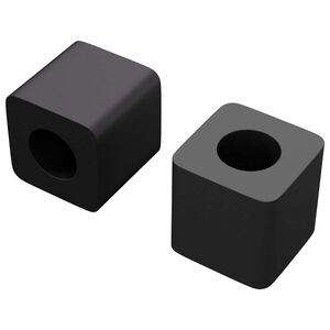 vidaXL Držač ladice 2 kom. Crna 15 x 15 x 15mm PP kopolimer