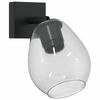 vidaXL Stropni reflektor Crna 13 x 13 x 26 cm Staklo i Metal