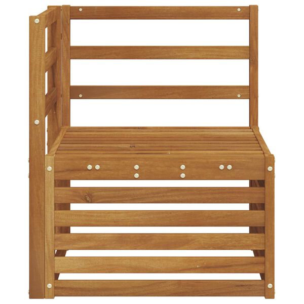 vidaXL Vanjski kutni kauč Čvrsto drvo akacije Prirodna 63 x 63 x 73 cm