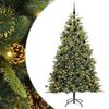 vidaXL Umjetno Drvo za Božić s &Scaron;i&scaron;arkama Zelena 210 cm