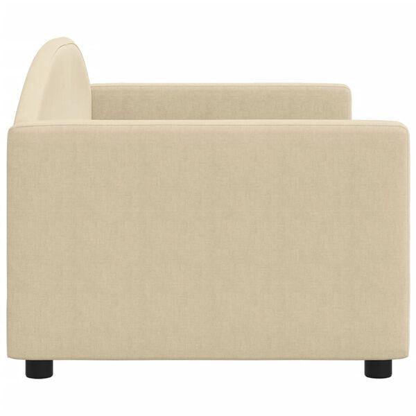 vidaXL Dnevni krevet krem 80 x 200 cm od tkanine