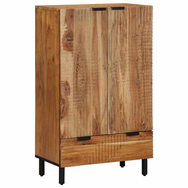 vidaXL Highboard Prirodna 60 x 33,5 x 100 cm Čvrsto drvo akacije