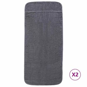 vidaXL Ručnici za plažu 2 kom antracit 60 x 135 cm od tkanine 400 GSM