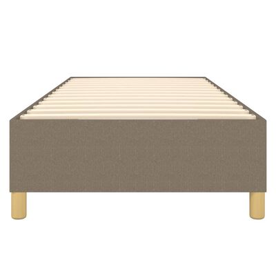 vidaXL Okvir za krevet s oprugama smeđesivi 90x190 cm od tkanine