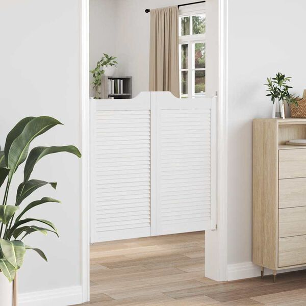 vidaXL Okretna vrata s re&scaron;etkama Dizajn 1 par bijela 100x100 cm