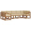vidaXL Set vanjskih sofa 7 kom. Prirodna i bež