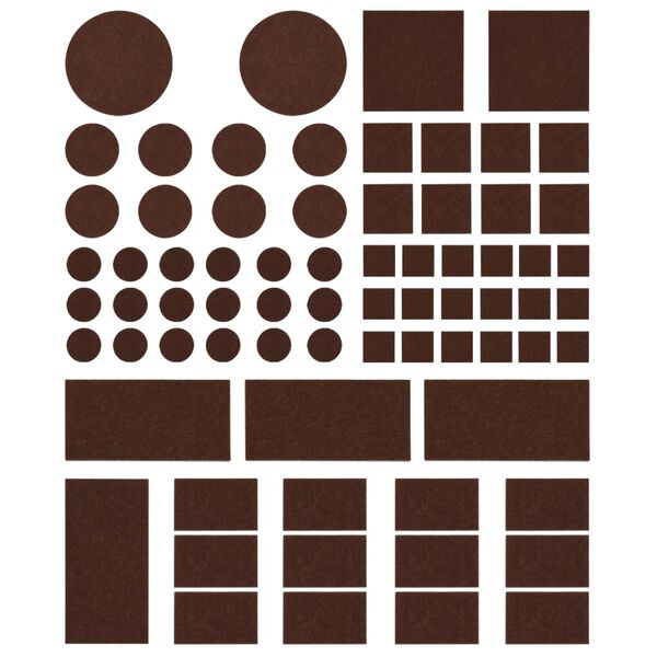 vidaXL Podni štitnici od filca 72 kom