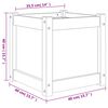 vidaXL Vrtna sadilica 40x40x40 cm od impregnirane borovine