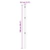 vidaXL Stup za ogradu Ostalo 52 pcs Zelena 3,2 x 3,2 x 100 cm Čelik