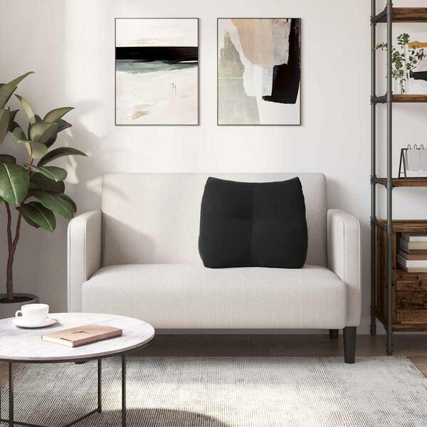 vidaXL Jastuk za leđa Crna 60 x 24 x 50 cm Bar&scaron;un