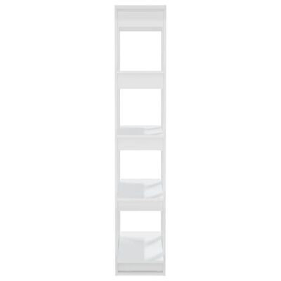 vidaXL Ormarić za knjige / sobna pregrada sjajni bijeli 80x30x160 cm