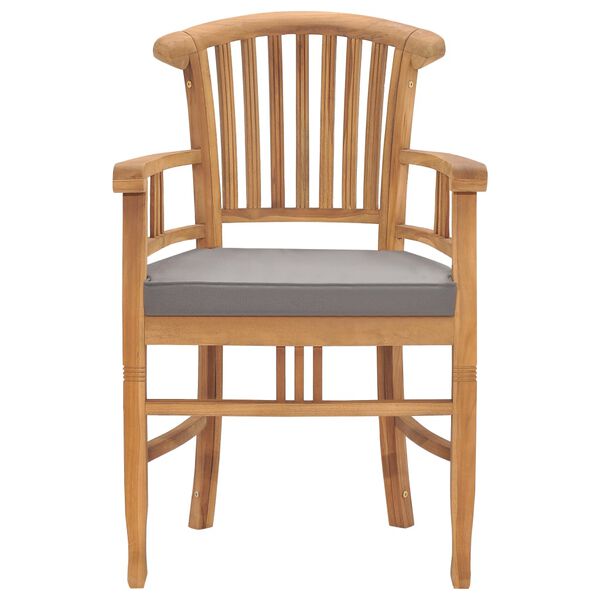 vidaXL 7-dijelni vrtni blagovaonski set s jastucima masivna tikovina