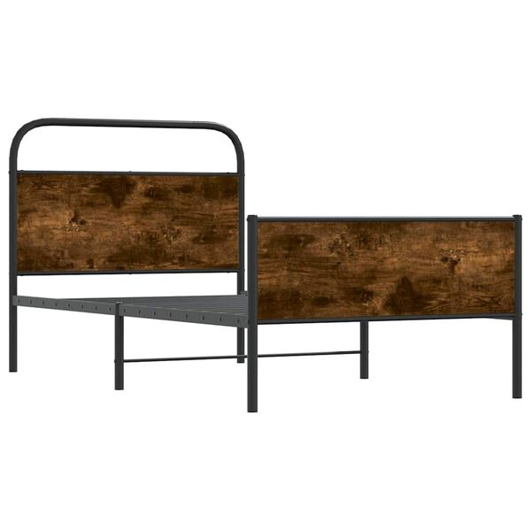 vidaXL Okvir kreveta bez madraca boja hrasta sonome 100x190 cm drveni