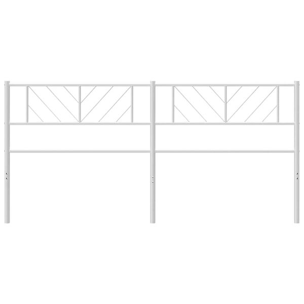 vidaXL Metalno uzglavlje bijelo 193 cm