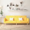 vidaXL Dvosjed na razvlačenje od tkanine žuti