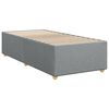 vidaXL Box spring krevet s madracem svjetlosivi 90x190 cm od tkanine