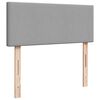 vidaXL Krevet s oprugama i madracem svjetlosivi 120x190 cm od tkanine