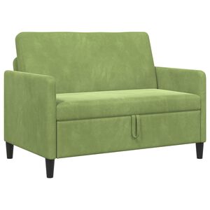 vidaXL Sofa s pohranom Svijetlo zelena 122 x 78 x 87 cm Poliester
