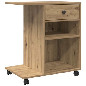 vidaXL Držač za printer Hrast artisan 60 x 40 x 68,5 cm
