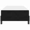 vidaXL Krevet s opruga kutije s madracem Crna 90 x 190 cm tkanina