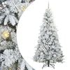 vidaXL Umjetno božićno drvce s nogom s stalakom Bijelo 240 cm PE i PVC