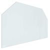 vidaXL Staklena ploča za kamin *Transparent*an 100 x 60 cm Stakl
