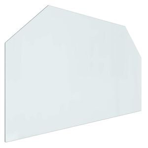 vidaXL Staklena ploča za kamin *Transparent*an 100 x 60 cm Stakl