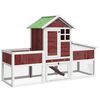 vidaXL Kavez za zečeve boja kave 170 x 63 x 113 cm od masivne borovine