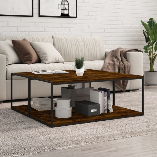 vidaXL Zidne police 4 kom boja hrasta 100x50x1,5 cm konstruirano drvo