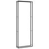 vidaXL Stalak za drva za ogrjev mat crni 110x28x312 cm čelični