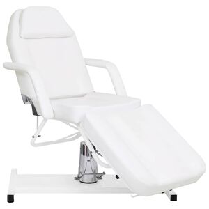 vidaXL Masažni stol bijeli 180 x 62 x (87 - 112) cm