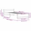 vidaXL Krevetna konstrukcija Vosak smeđa 205.5 x 95.5 x 51 cm