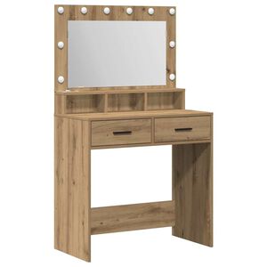 vidaXL Toaletni stol Umjetnički hrast 79 x 41 x 135 cm