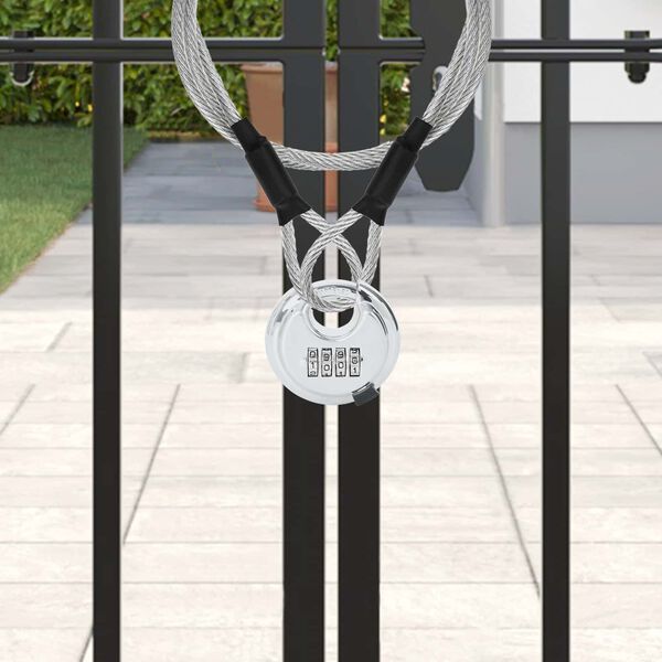 vidaXL Brave sa ključevima 12 pcs Srebrno 7 x 2.3 x 7 cm