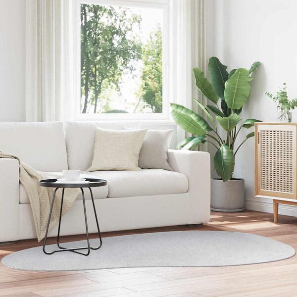 vidaXL Tepih HUARTE Siva 140 x 200 cm Poliester