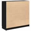 vidaXL Komoda s ladicama crni hrast 100,5x35x98,5 cm konstruirano drvo