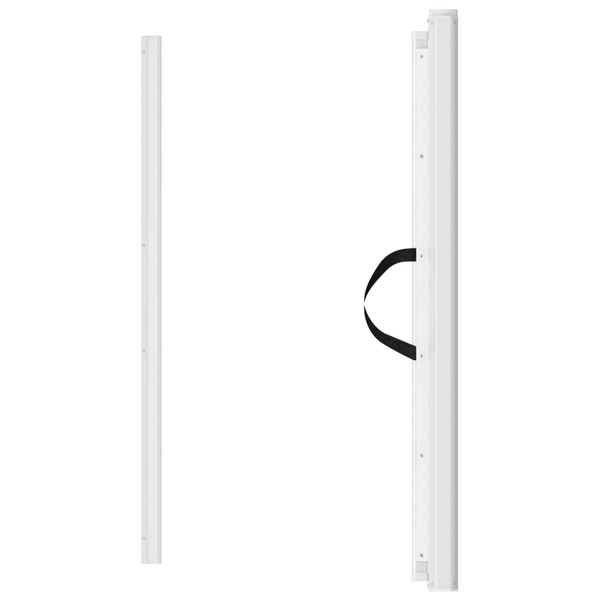 vidaXL Uvlačiva vrata za kućne ljubimce bijela 102,5x125 cm