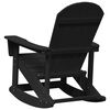 vidaXL Adirondack ljuljačka Crna 73.5 x 92 x 90cm HDPE