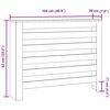 vidaXL Pokrov za radijator bijeli 104 x 20 x 82 cm konstruirano drvo