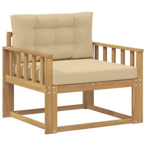 vidaXL Srednja sofa za van Poliester Bijela