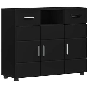 vidaXL Drveni ormar Crna 88,5 x 30,5 x 73 cm Konstruirano drvo