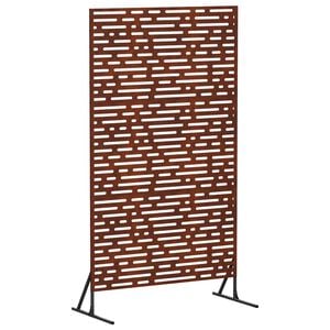 vidaXL Zaslon za privatnost 100 x 50 x 180 cm Otporni čelik Rđa