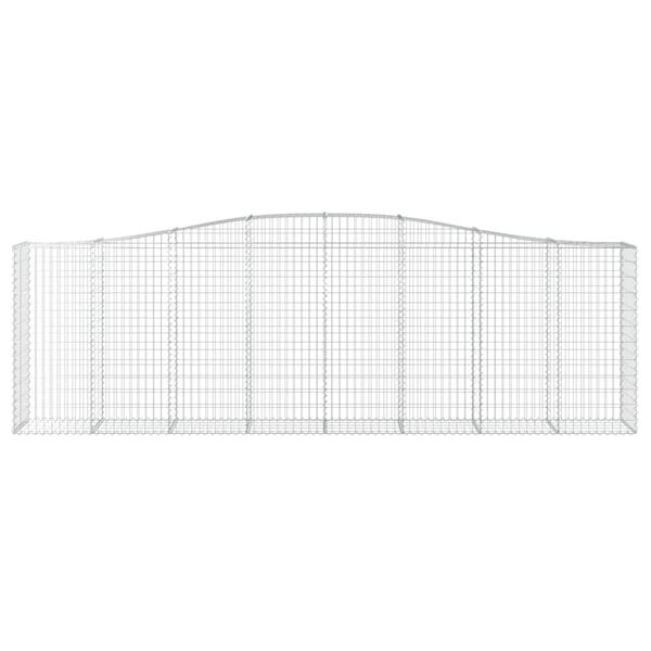 vidaXL Lučne gabionske košare 20kom 400x50x120/140cm pocinčano željezo