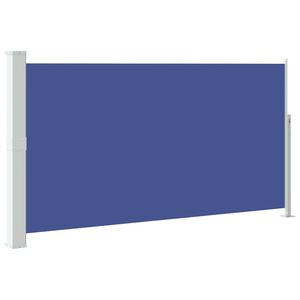 vidaXL Uvlačiva bočna tenda za terasu 170 x 300 cm plava