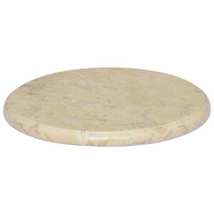 vidaXL Stolna ploča krem &Oslash; 40 x 2,5 cm mramorna